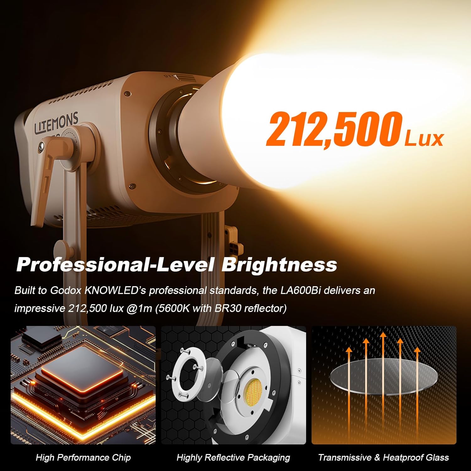 Foco Led Godox Litemons LA600Bi