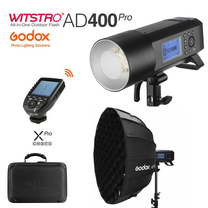 Kit Godox AD400Pro con transmisor XPro y Softbox