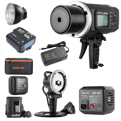 Godox AD600BM HSS con alimentador AC, antorcha, transmisor X2T