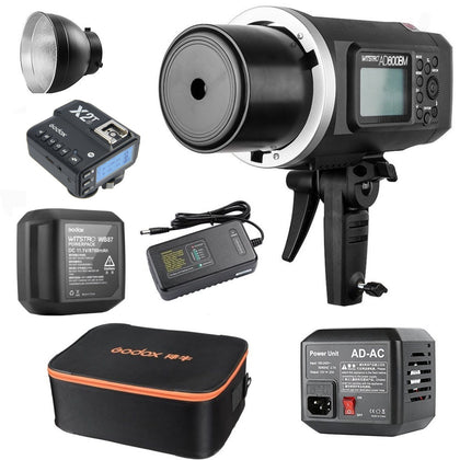 Flash Godox AD600BM HSS con alimentador AC y transmisor X2T