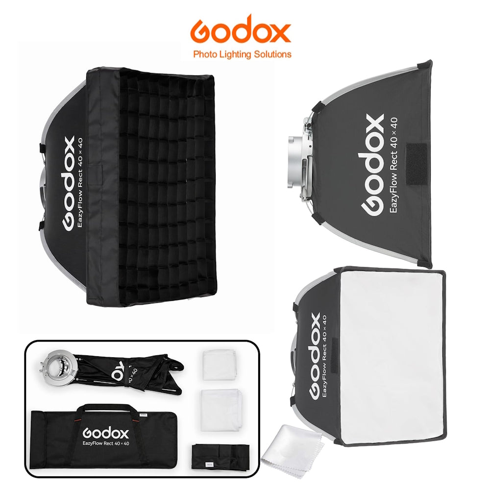Godox EazyFlow 40×40 cm – Softbox Plegable Bowens