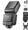 Godox V480 TTL HSS para Sony con batería de litio y pantalla táctil