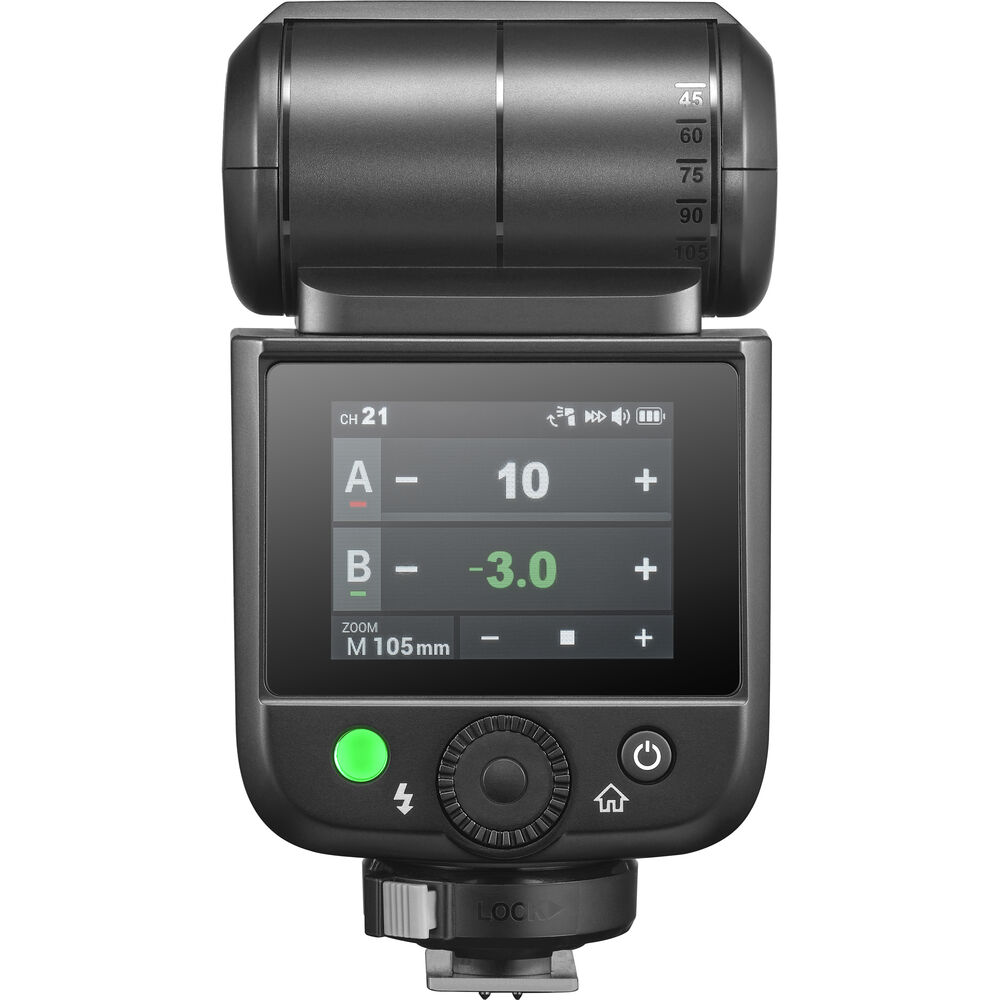Godox V480 TTL HSS para Sony con batería de litio y pantalla táctil