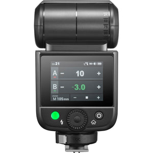 Godox V480 TTL HSS para Fuji con batería de litio y pantalla táctil