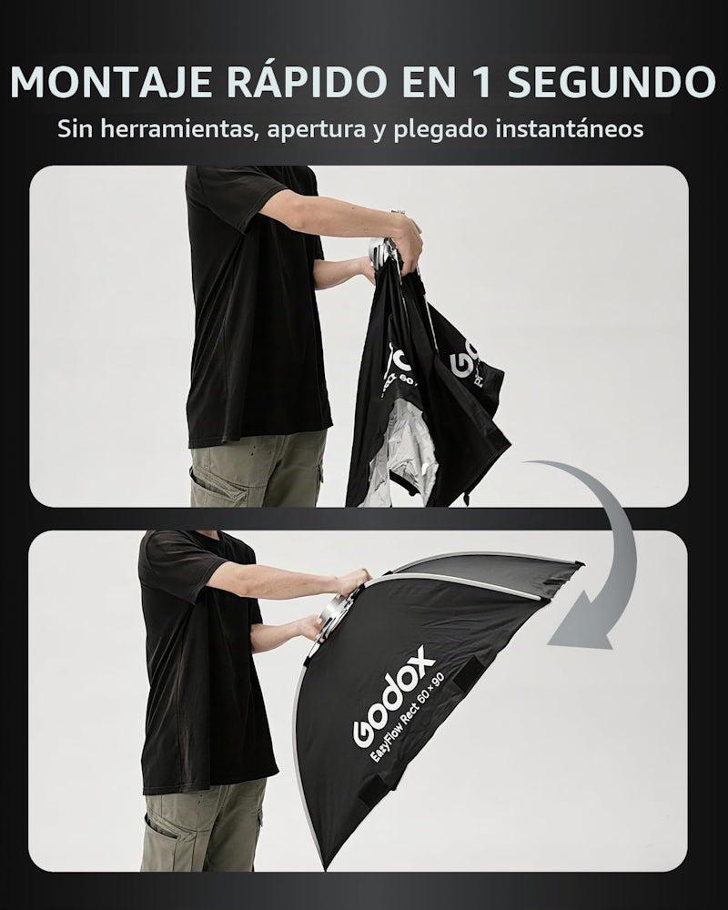 Godox EazyFlow Octa 150cm – Softbox Octogonal Bowens