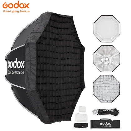 Godox EazyFlow Octa 120cm – Softbox Octogonal Bowens