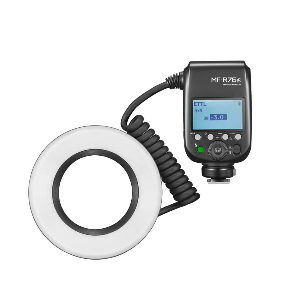 Flash Macro Godox MF-R76-N TTL para Nikon