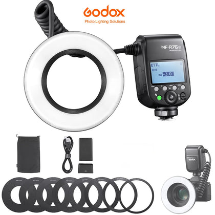 Flash Macro Godox MF-R76-N TTL para Nikon