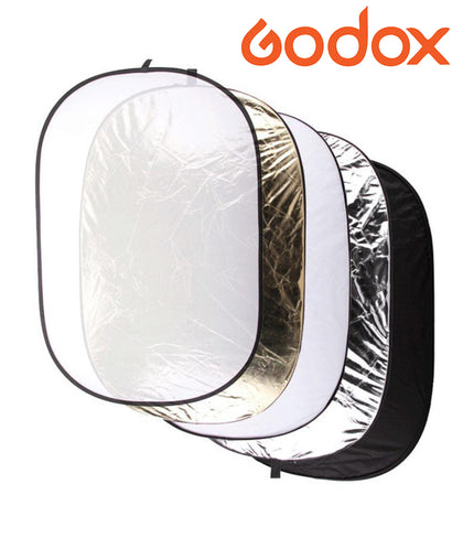 Reflector Plegable Ovalado Godox 5 en 1 100x150cm