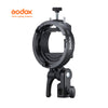 Soporte Godox S3 con montura Bowens para flashes y modificadores