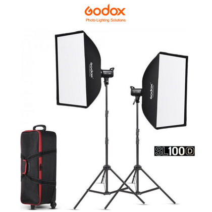 Kit 2 Focos LED Godox SL100D luz día