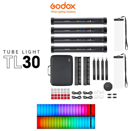 Kit 4 Tubos Led RGB Godox TL30