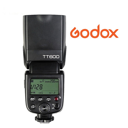 Flash manual Godox TT600 HSS Gn60 receptor interno 2.4Ghz