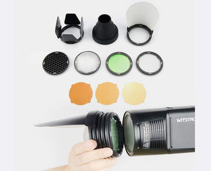 Kit accesorios para cabezal redondo del Godox AD200Pro, V1 y V1Pro