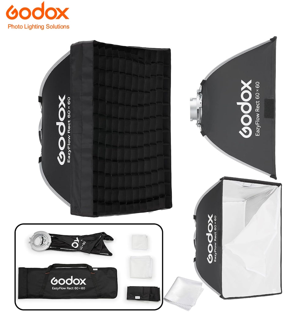 Godox EazyFlow Rect 45×60 cm – Softbox Rectangular Bowens
