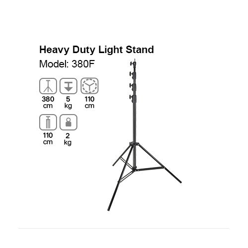 Godox 380F Heavy-Duty – Pie de iluminación profesional 380cm