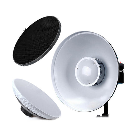 Beauty Dish Godox 42cm blanco con panal y difusor para Bowens