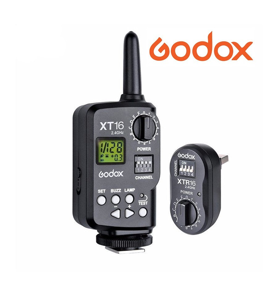 Disparador Godox XT-16 para series DS, SK, QT, GT, DP, DE y Wistro