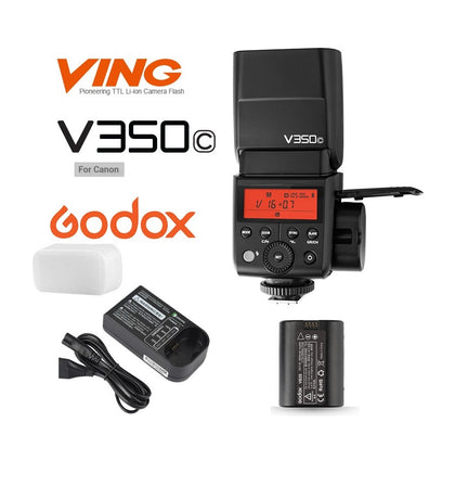 Flash Godox V350C wireless 2.4Ghz para Canon