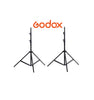 Kit 2 Pies de estudio Godox con sistema de absorción de impactos 2.60m