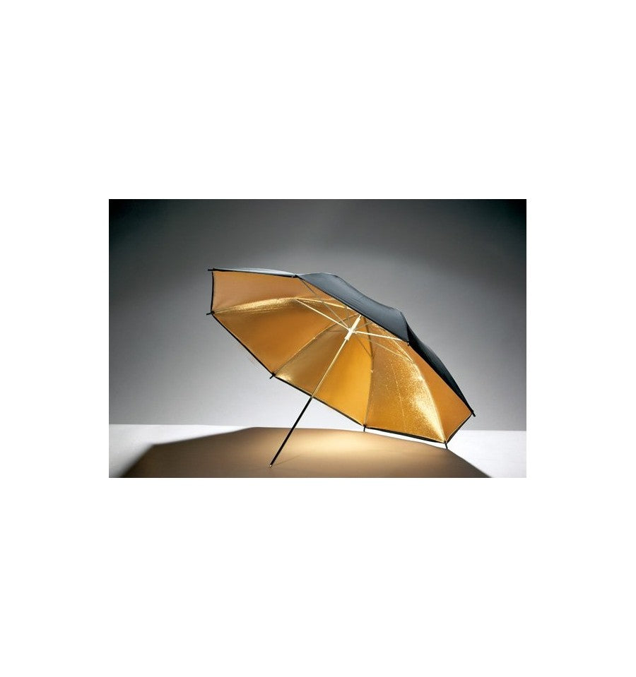 Paraguas reflectante dorado-negro 84cm
