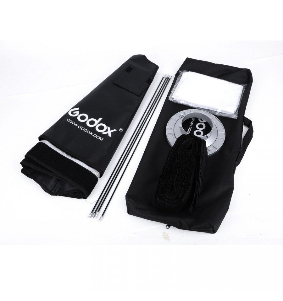 Godox Softbox 30 X 120 Cm Avec Grille Pour FL150R - Boîte à Lumière Rectangulaire Studio Photo Vidéo