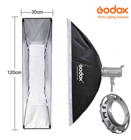 Softbox Strip Godox Premium 30x120cm para Elinchrom