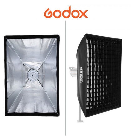 Softbox rápida Godox Easy-Up 80x120cm con Grid y montura Bowens