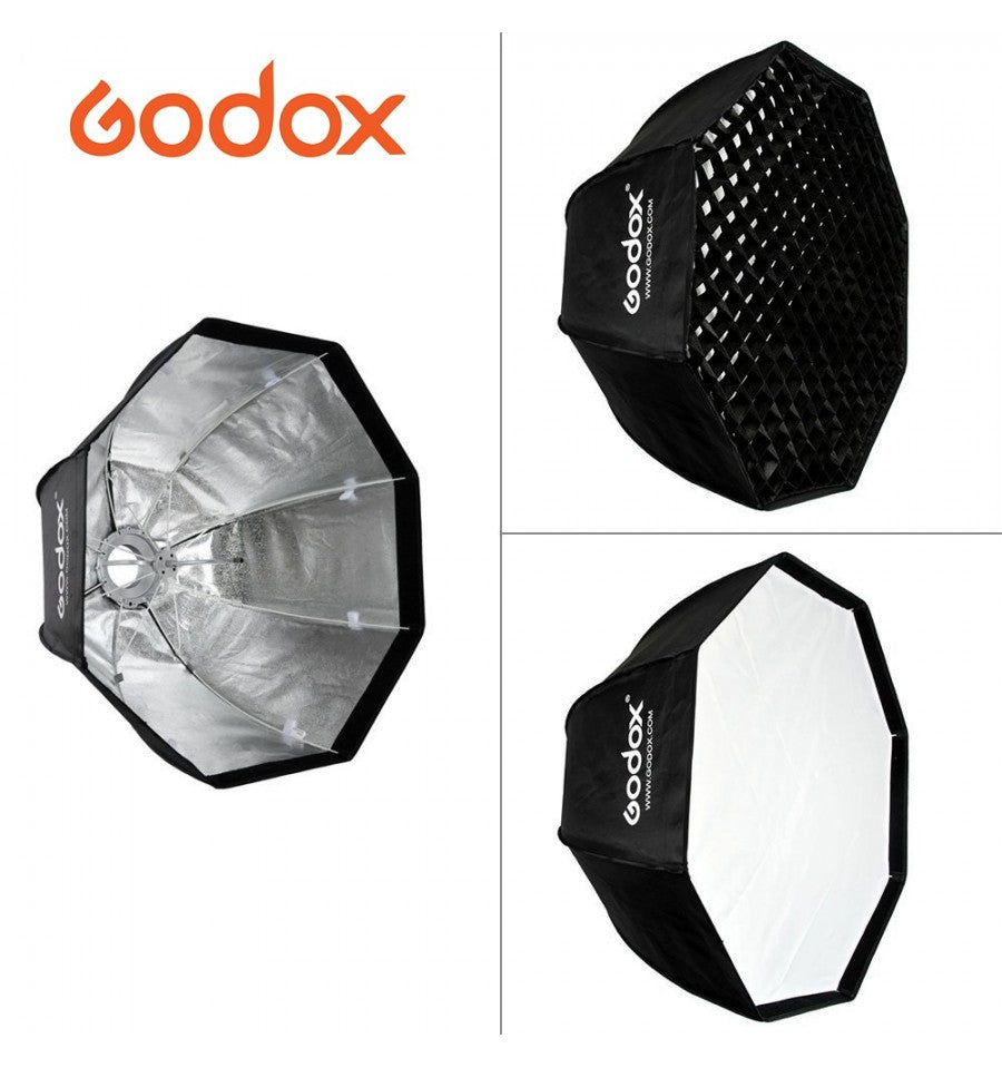 Softbox rápida Godox Easy-Up Octa 80cm con Grid montura Bowens