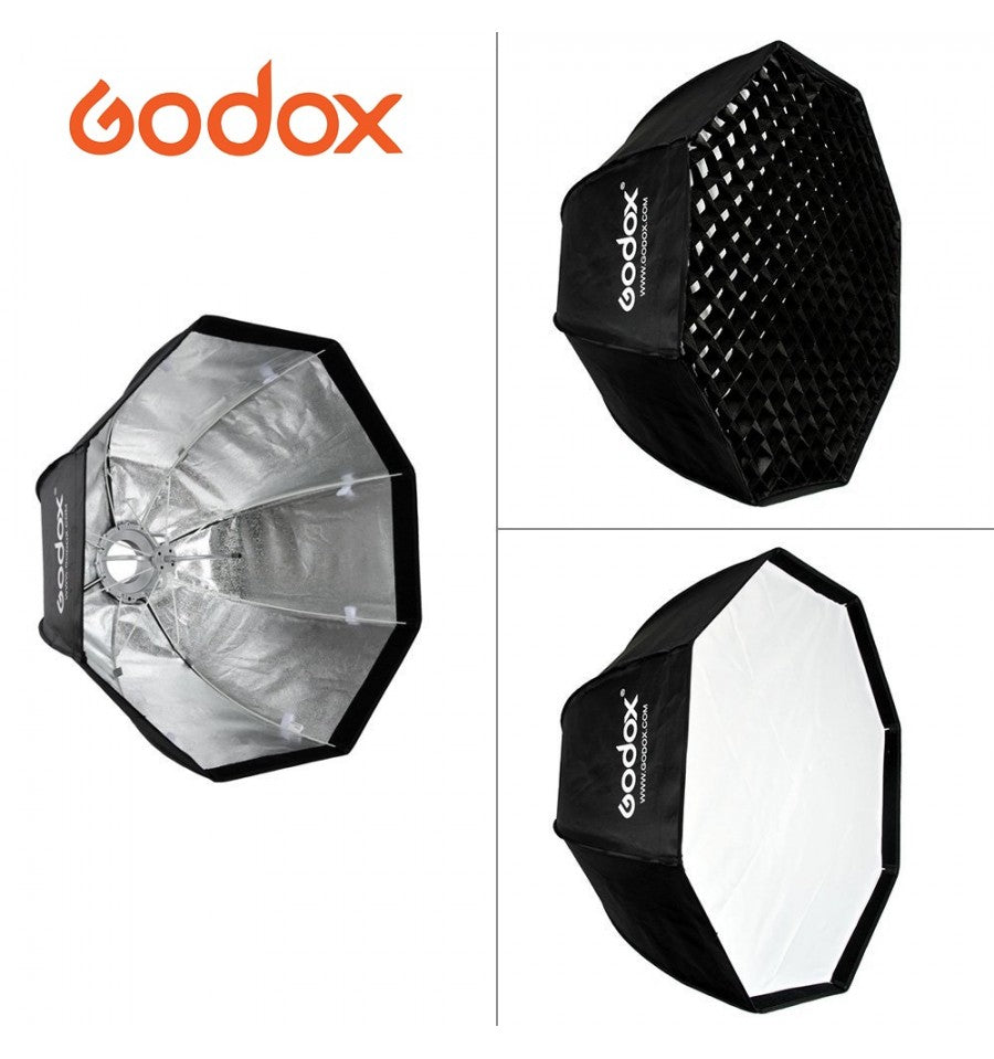 Softbox rápida Godox Easy-Up Octa 80cm con Grid y montura Bowens