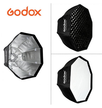 Softbox rápida Godox Easy-Up Octa 80cm con Grid montura Bowens